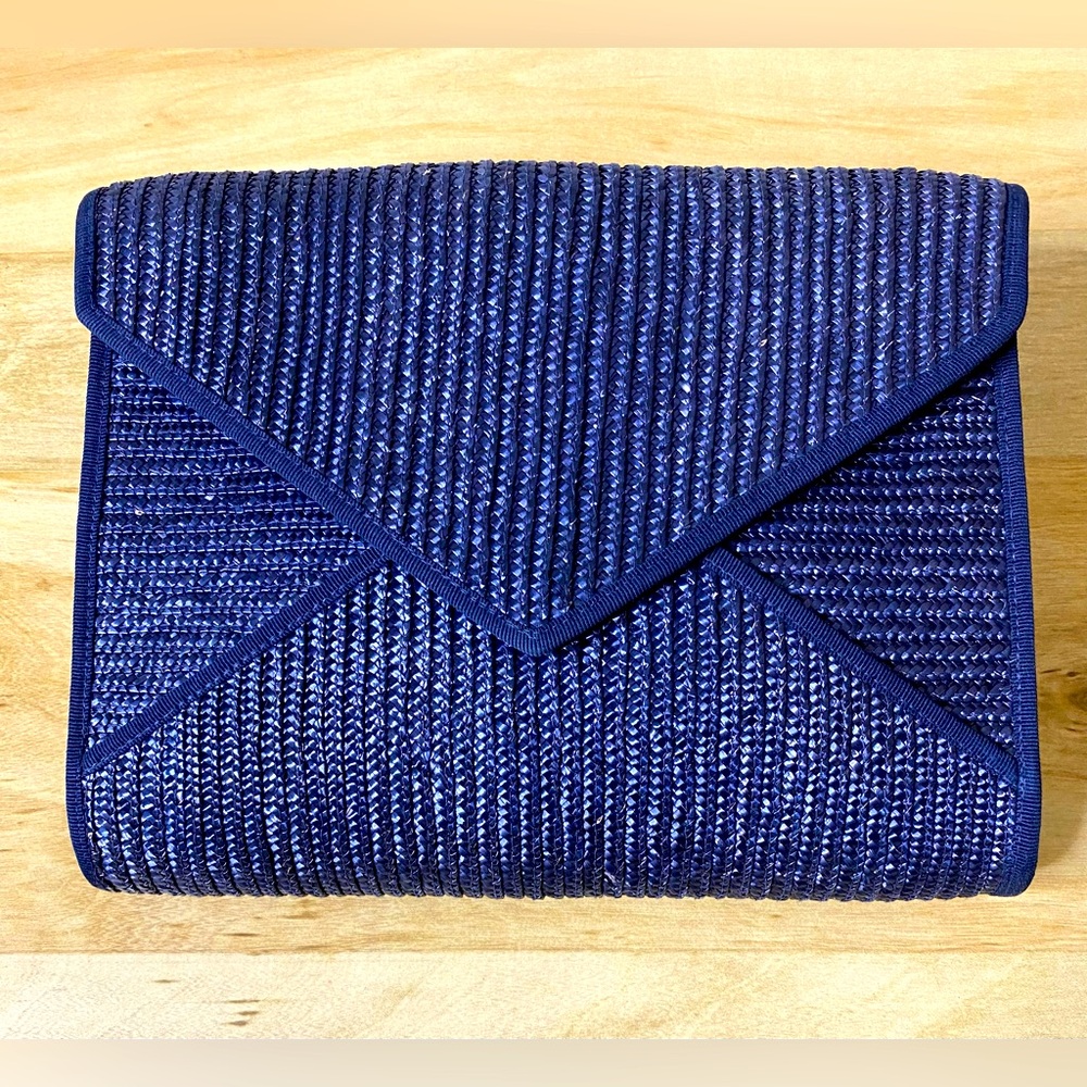 Vintage Straw Envelope Shoulder Bag